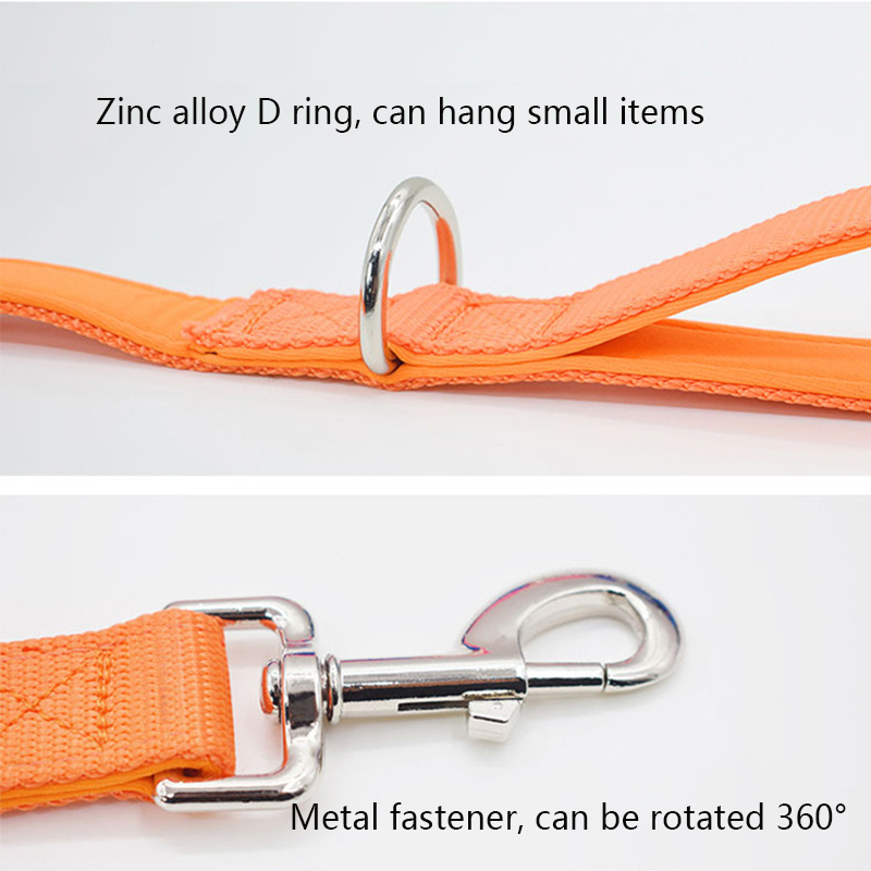 Nylon Dog Leash, 120cm Diving Fabric Pet Dog Walking Leash, Comfortable Handle, for Large, Medium and Small Dogs Pet Accessories