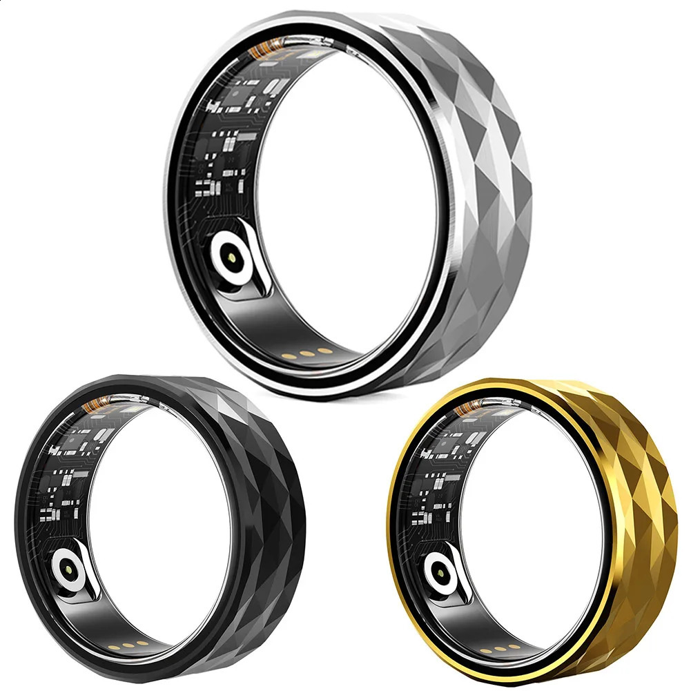 R12M Smart Ring IP68 Waterproof Health Monitor Multi sport Mode Step Distance Calorie Counter Fitness Ring Suitable for Android and iOS 240911