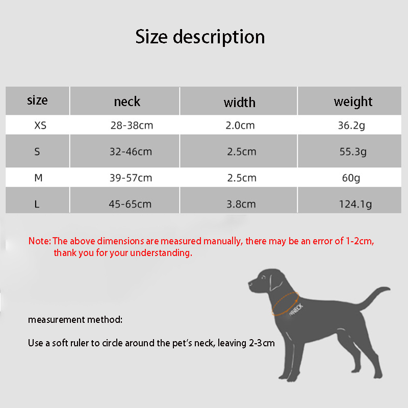 Nylon Dog Collar Adjustable Reflective Pet Collars with Metal Buckle and Quick Release Buckle Large and Medium Dog Pet Collars