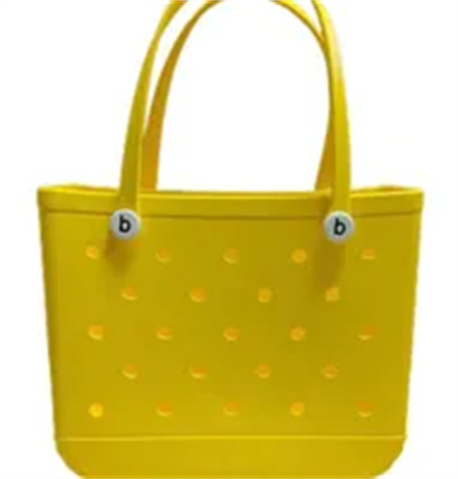 Water Park Handbags US stock Bogg Beach Shopping Bag Storage Bags Waterproof Bogg Bag Solid Punched Organizer Basket Summer Large Women's Stock G