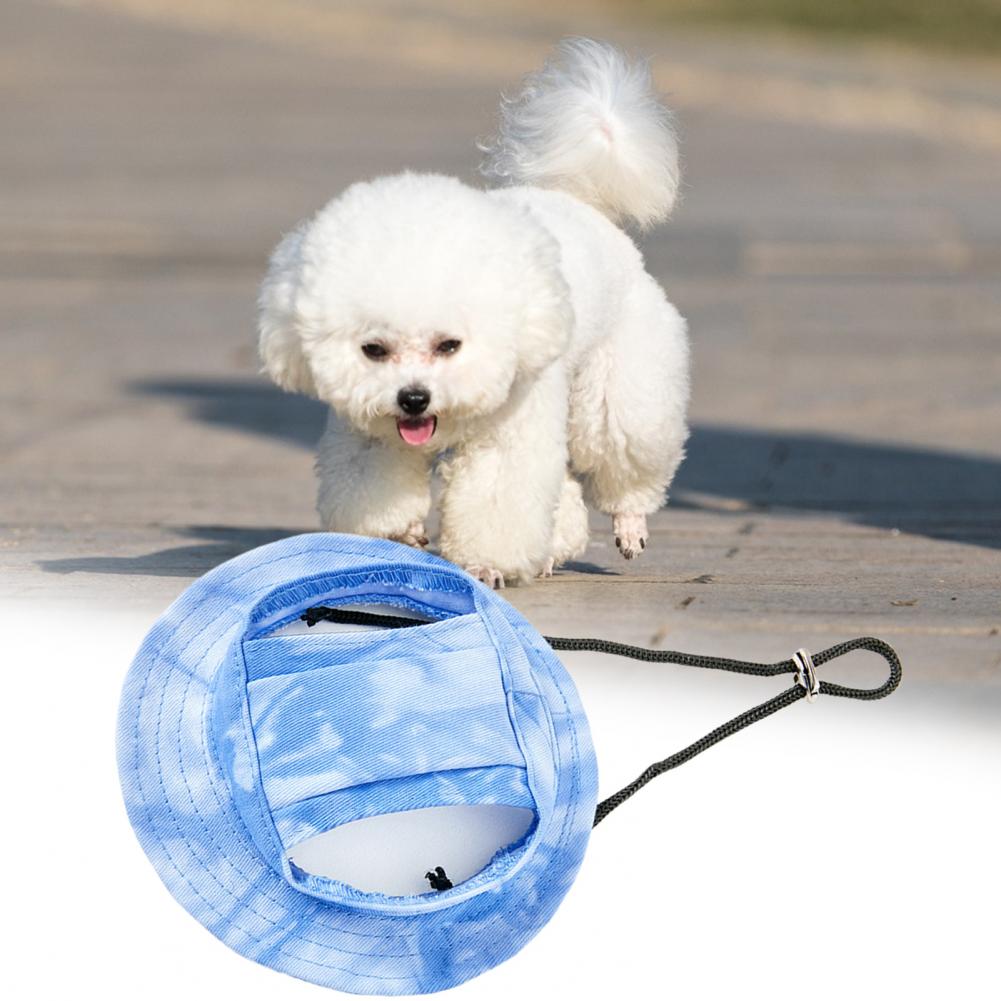 Dog Sunproof Baseball Bucket Hat Soft Texture Dog Bucket Hat Adjustable Pet Supplies Casual and cute Pet Decoration 99c