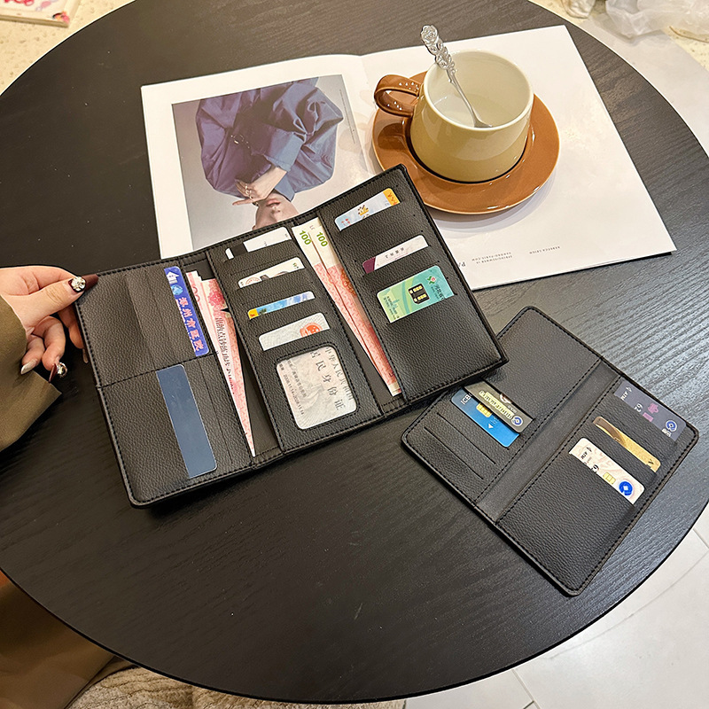 3 Advanced for women, new short style with multiple card slots and three fold buckle, hand-held long wallet 4