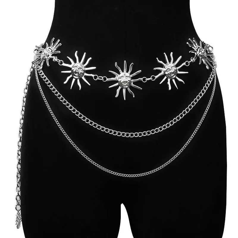 Womens metal belt European belt and atmospheric adjustable dress waist accessories X250410