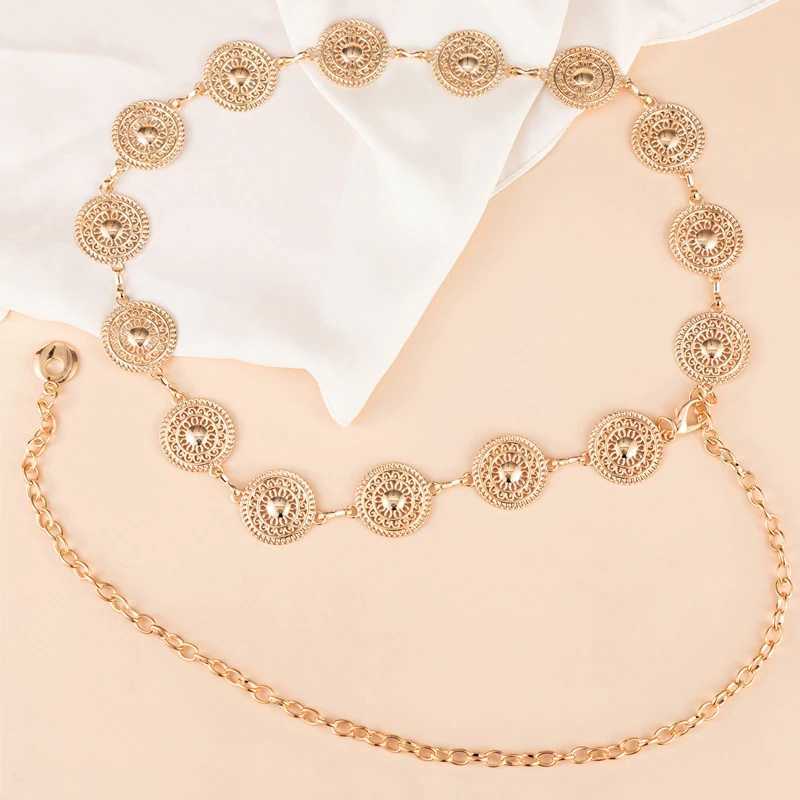 Versatile Bohemia Style Adjustable Waistband Long Waist Belt Dress Body Chain For Women Girls Vintage Openwork Waist Chain Y240911