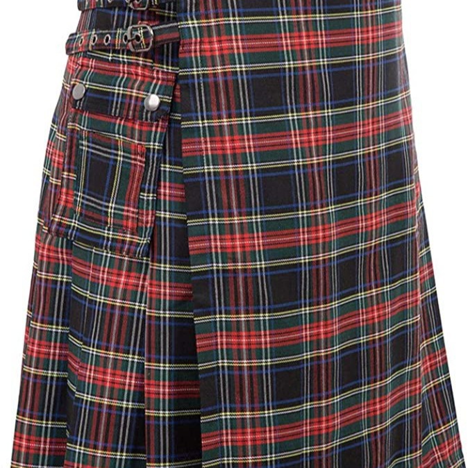 Men's Shorts ADISPUTENT Men Waist Casual Skirt Pant Solid Plaid Punk Hip-hop Avant Garde Fashion Scotland Trousers Scottish Kilt