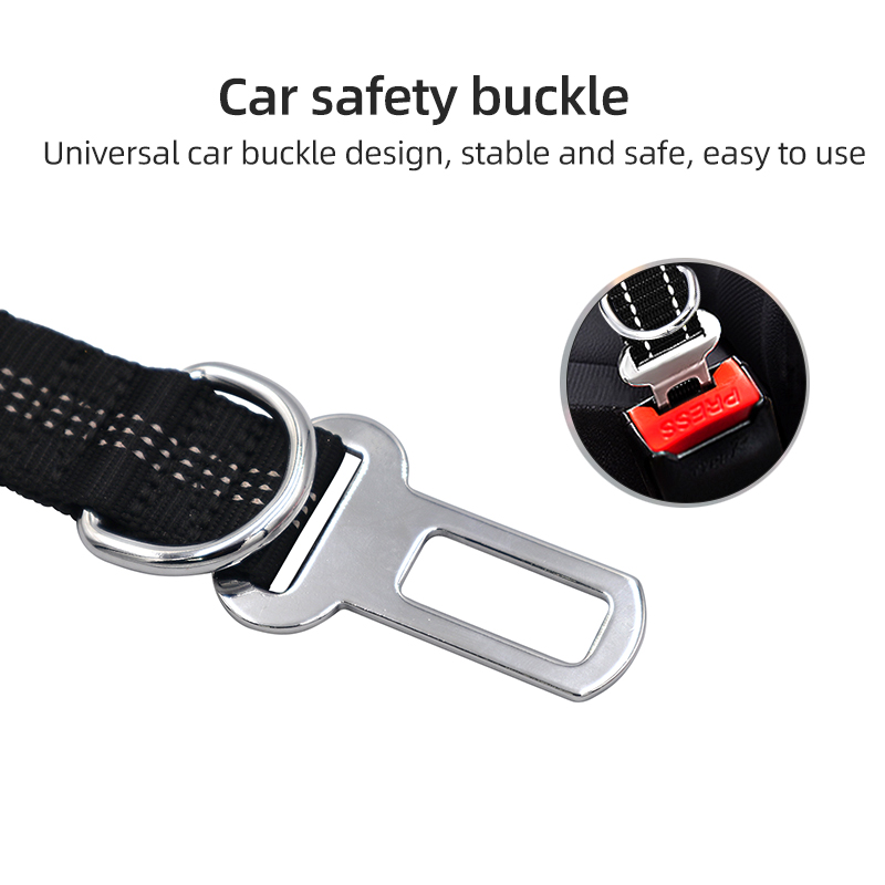 Pet Dog Vehicle Safe Car High Quality Pet Dog Seat Belt Car Leash Elastic Telescopic Car Hand Nylon reflective dog Leash