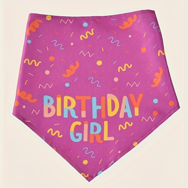 1pc-Dog Birthday Party Supplies, Triangle Bibs, Dog Birthday Scarf Accessories Happy Birthday Party supplies