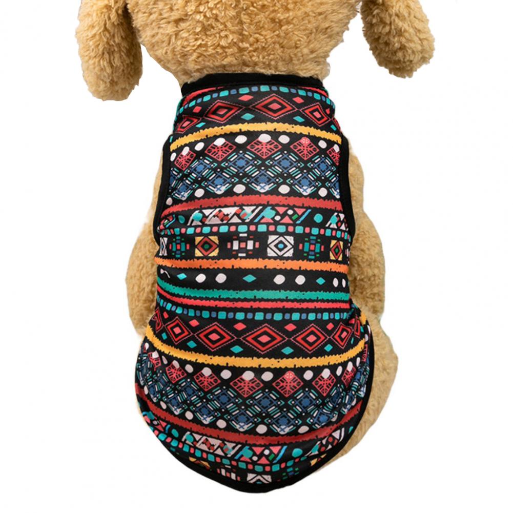 Chic Dog T-shirt Soft Cat Summer Vest Comfortable Cooling Colorfast Pet Clothes