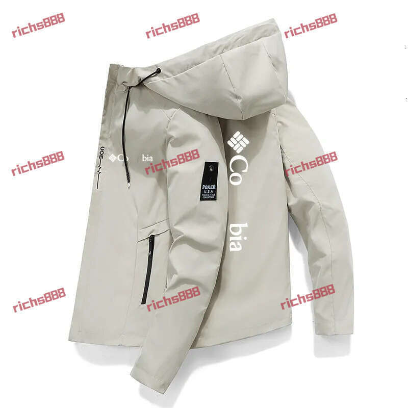 2024 New Men's Windbreaker colombia Jackets Golf Hooded Wind Breaker Casual Coat Male Clothing Windproof Autumn Spring Outwear Men a1 d0
