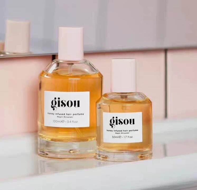 Gisou perfume hair fragrance spray 50ml/100ml moisturizes and softens new wild rosess honey infused leave in conditioner