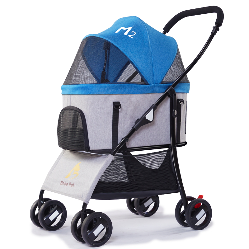 Large Pet Stroller Luxury Folding Outdoor Dog Strollers Trolley Pet Stroller Pet Cats Dogs Buggy