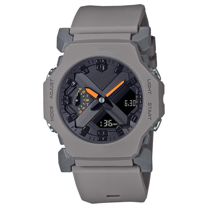 Sports Digital Quartz Men's Watch GA2300 Full Function LED Automatic Hand Lift Light World Time Dual Display