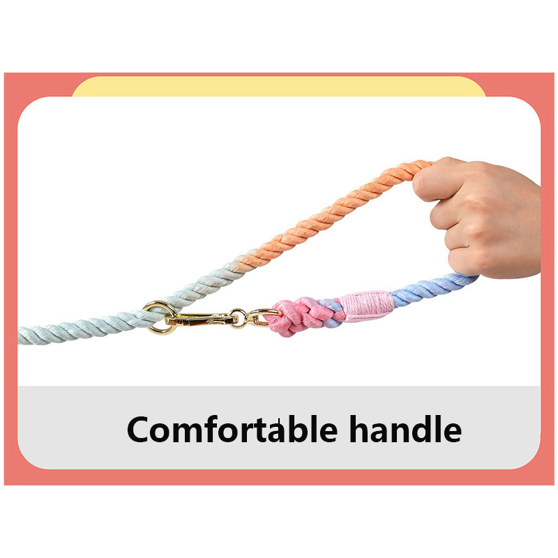 Braided Handmade Rope Cm Strong Cotton Leashes Heavy Duty Leash For Small Medium Large Dog Wal Training