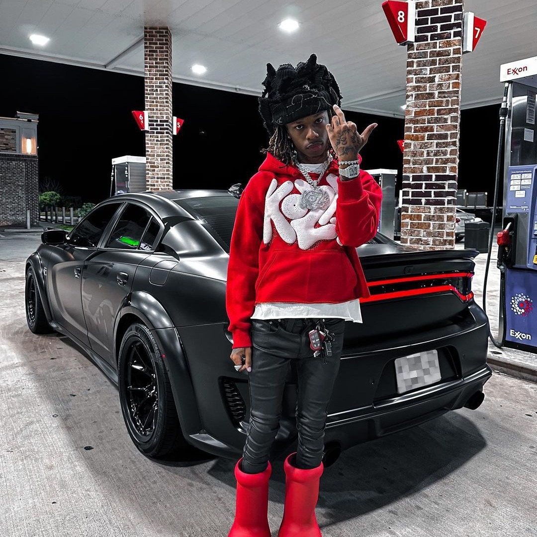 Men's Hoodies Foam Printed Letter European Gothic Dark Top Printed Loose Hooded Sweatshirt