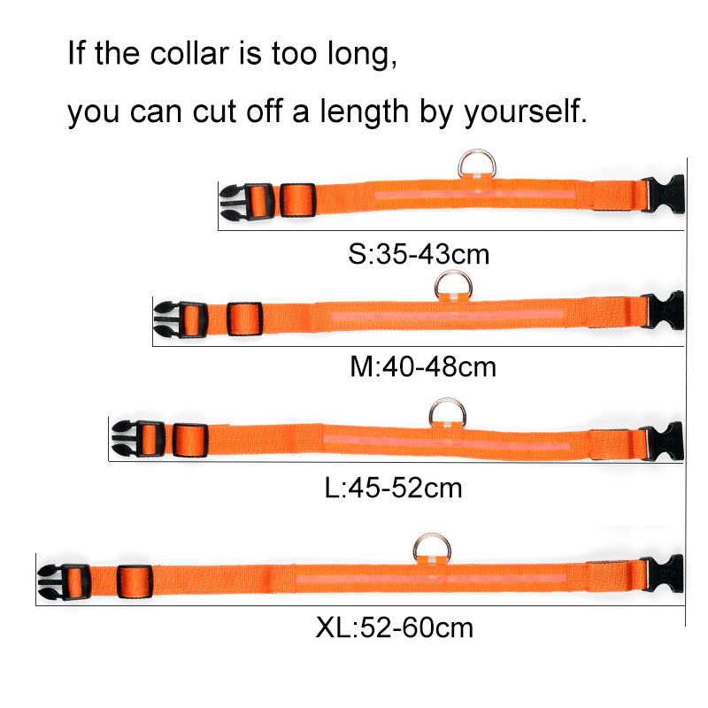 Hot Selling USB Charging light up dog collar LED Pet Dog Collar and Leash Set