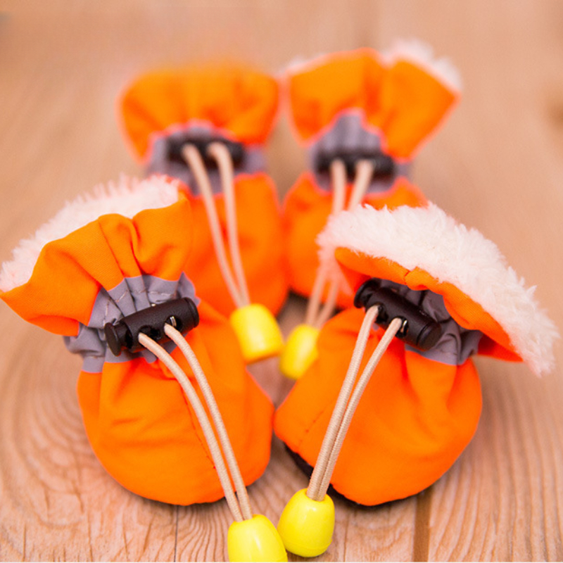 Pet Dog Shoes Soft Bottom Puppy Winter Keeps Warm Shoes Anti-slip Rain Boots Footwear for Small Dogs Pet Supplies