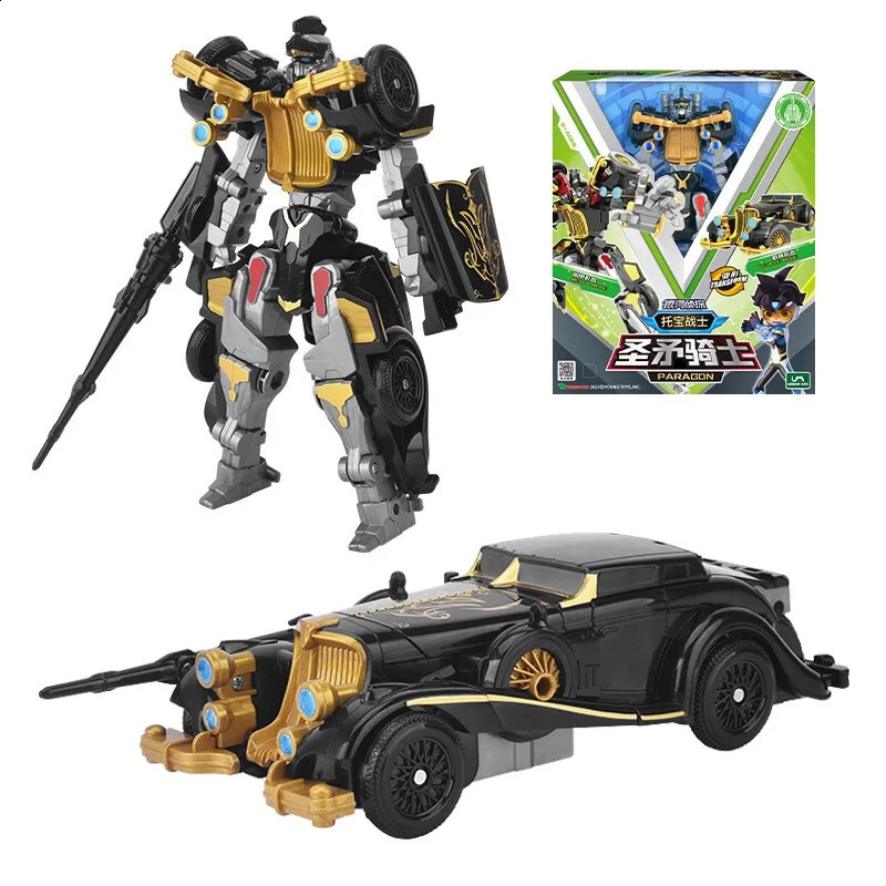 19 Type Tobot GD Justice V Transforming Robot to Car Toy Korea Cartoon Brothers Anime Tobot Transformation Car Toys 240902