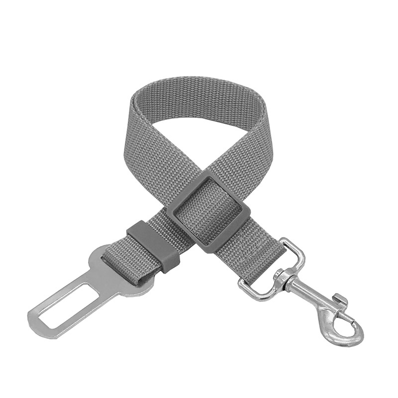 Dog Car Car Seat Belt Safety Protector Pet Accessories Dog Leather Collar Detachable Extendable Traction Rope Shoulder Strap