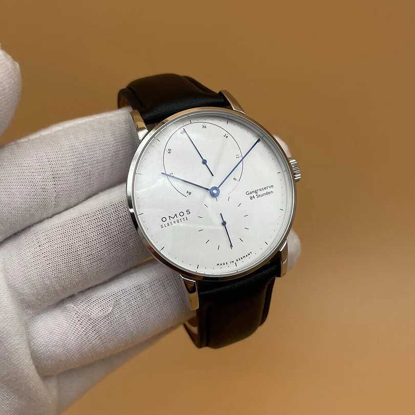 Wristwatches 42MM Simple Bauhaus Style Automatic Mechanical Watch Ultra-thin Waterproof Leather Strap Self Winding Mens Watch Luxury Brand y240911