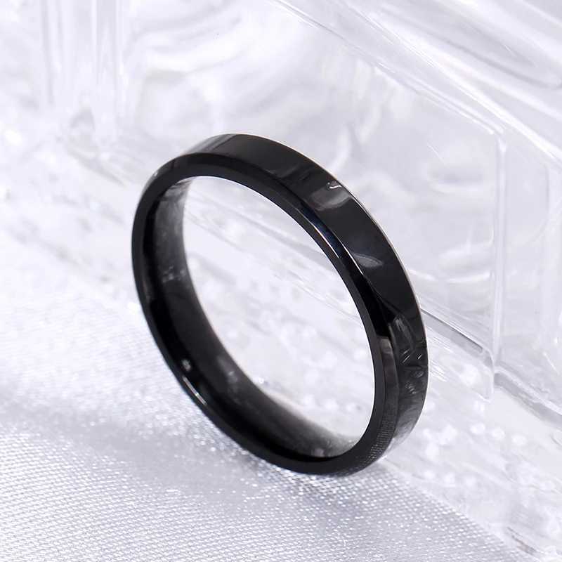 MOREDEAR 4mm 6mm 8mm shiny matte polished silver titanium ring suitable for couples rings W2409127
