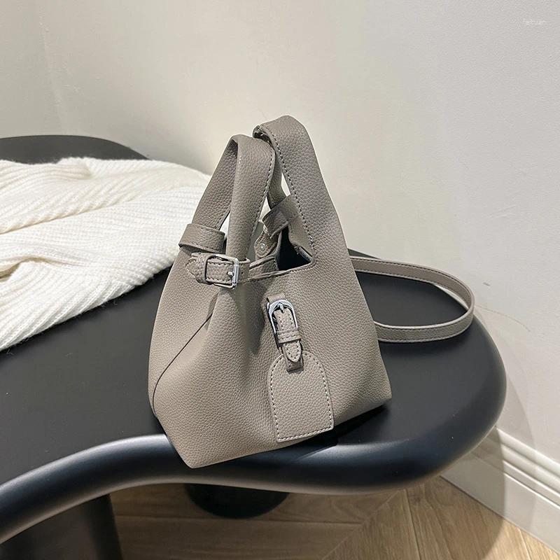 Shoulder Bags Sense Of Solid Bucket Handbags High Quality Designer Style Commuting And Crossbody For Women 2024 Fashion 2ef2 4