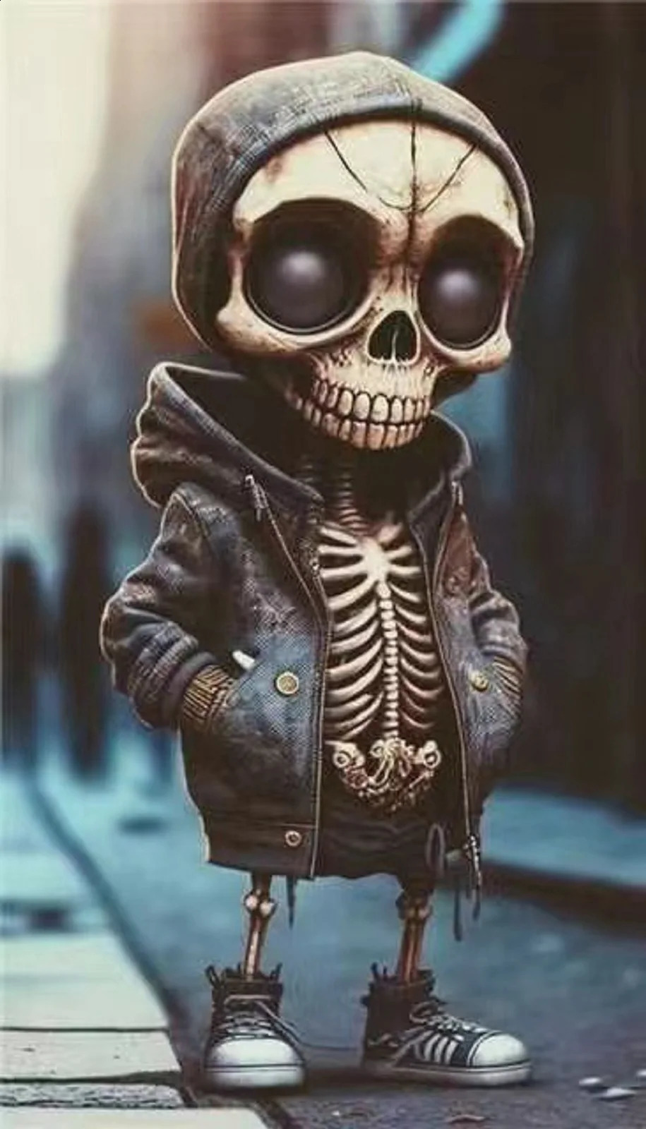 Skull Resin Statue Cool Skeleton Decorative Figurines Halloween Party Decoration Home Accessories Living Room Bedroom 240911