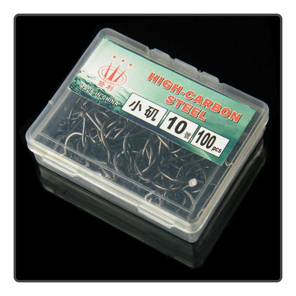 100 pieces/box of KOISO fish hooks with spiked hooks special hooks for rock fishing accessories W240911