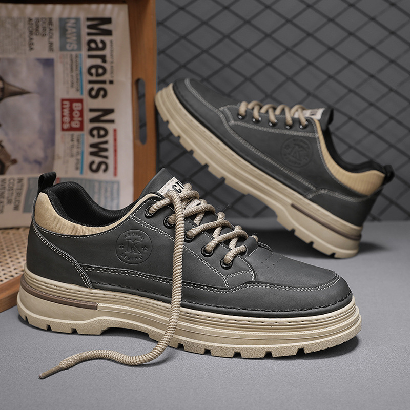 2024 New Free Shipping Low Top Trendy Versatile Mens Martin Height Shoes Casual Fashion Anti Slip