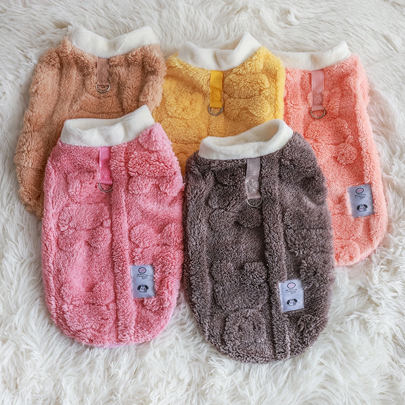 Soft Cozy Cat Clothes Pet Dog Autumn Winter Warm Coat Dog Hoodies Fleece Sweatshirt for Small Dogs Puppy Kitten Cold Jacket Coat