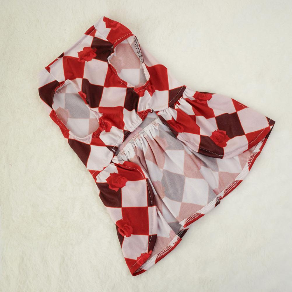 Fashionable Pet Clothing Fashionable Plaid Bow Dress for Small Dogs Cats Soft Comfortable Pet Princess Dress for Parties for Pet