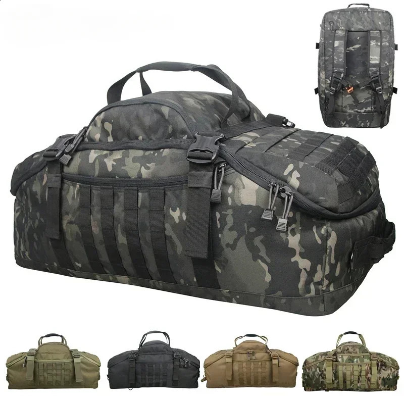 40L 60L 80L Large Duffle Bag Tactical Backpack Outdoor Camping Bags Molle Men Backpacks Travel Bag for Hiking 240910