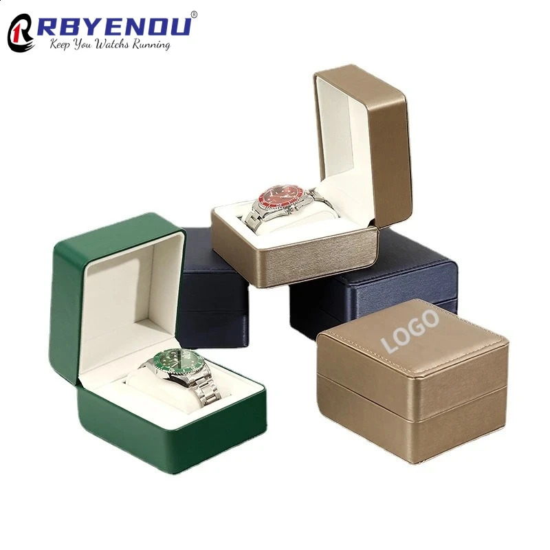 Used for customizing PU leather case free personalized customization OEM watch box storage organizer packaging gift 240912