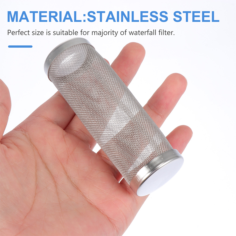 4 Pcs Filter Replaceable Aquarium Cover Professional Stainless Tank Water Case Household Fish Mesh Accessory