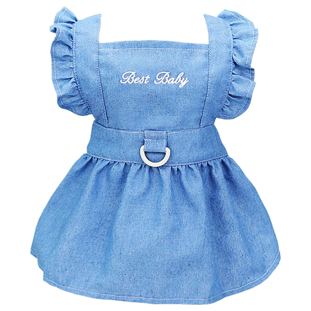 Puppy Luxury Dog Clothes Princess Dresses Wedding Evening Dress Tutu Denim Skirt for Small Dogs Clothing H260130