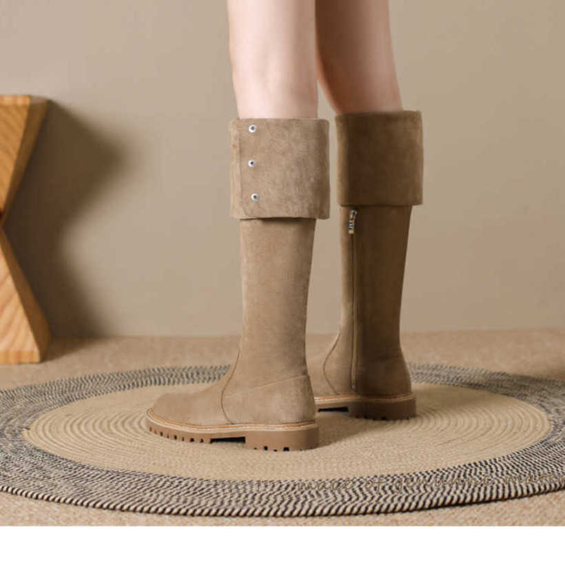 Knee Over Martin Boots Look Slimmer Long Fashion Boots For Women Autumn Winter Thick Soled Long Boots For Women High Knight Boots 240826