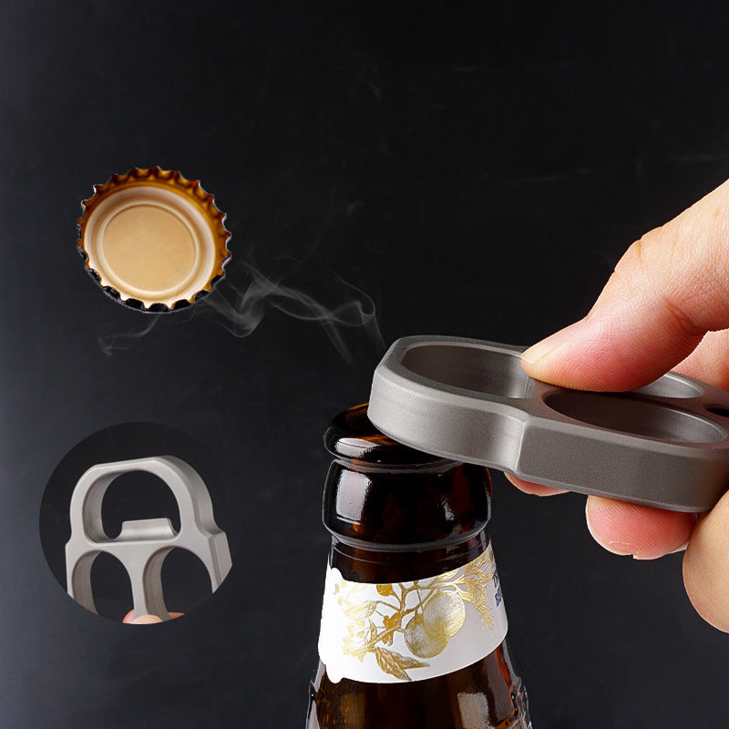 Mini Multifunctional Titanium Knuckle Multi-function Bottle Opening EDC Tool