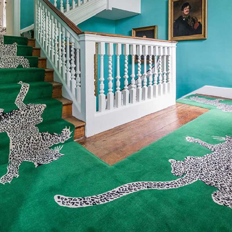 Carpets Leopard Print Bedroom Decor Plush Rug European Style Carpets for Living Room Fluffy Soft Large Area Carpet Washable Floor Mat Q240910