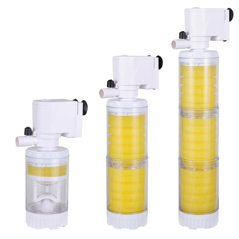 220V 3 in 1 Aquarium Multifunction Filter Pump Oxygen Fish Tank 4 Layers Filter Aquarium Internal Filter Material Air Pump