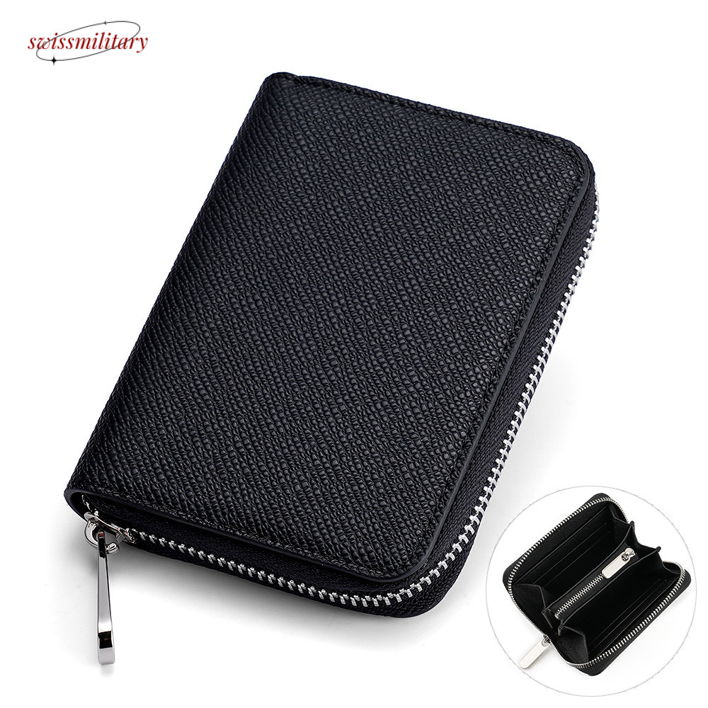 Swissmilitary New Women's Cross Pattern Short Handheld Zero Wallet Coin L-shaped Zipper Bag Small Wealth Cloth #22