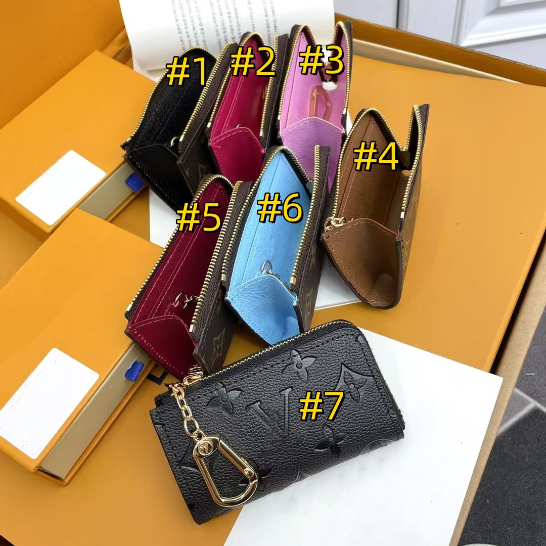 2024 Fashion wallet European mini zipper bag women's small bag High quality Key chain With box