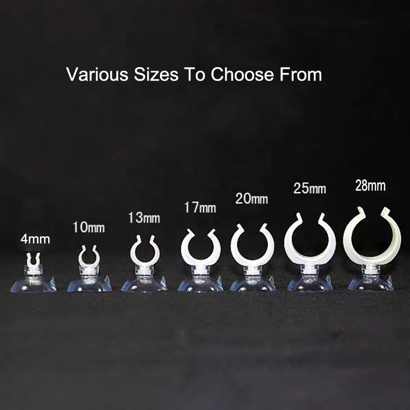 5pcs/10pcs Aquarium Suction Cup Air Tube Holder Sucker for Fish Tank Pump Oxygen Air Tube Fixing Clip Aquarium Accessories