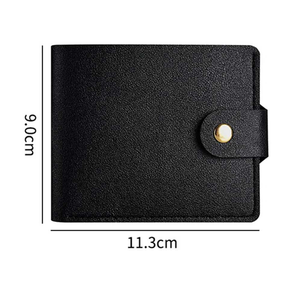 Pu Leather Mini Short Money Bag Multi Card Clip Student Ultra Thin Leather Coin Wallet Clip Mens Clutch Bag Z250411