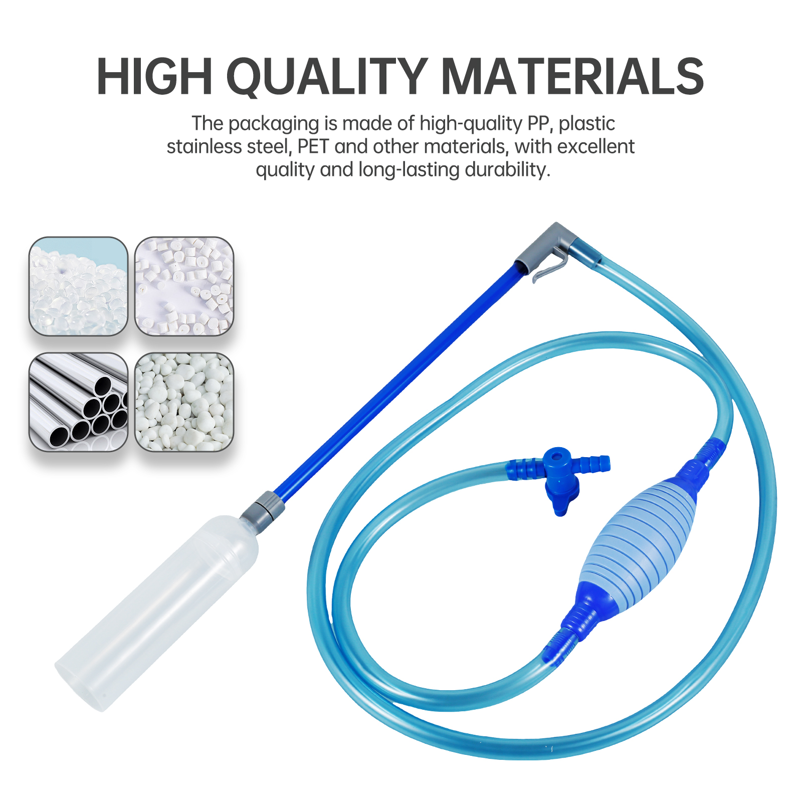 10ft Hot Tub Vacuum Cleaner 3 In 1 Manual Pool Vacuum Cleaner Small Swimming Pool Vacuum Clean with Squeeze Air Bag for Aquarium