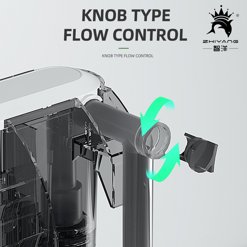Adjustable Aquarium Filter External Hang on Pump Water Filter Waterfall Submersible Oxygen Small Fish Tank Aquarium Accessories