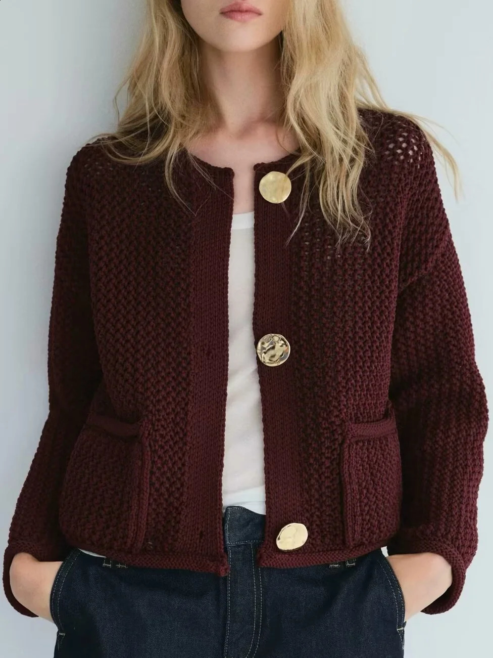 Fall Clothes Women Long Sleeve Top Knitted y ner Korean Fashion Button Up Cardigans For Woman Vintage Sweater Y2k 240904