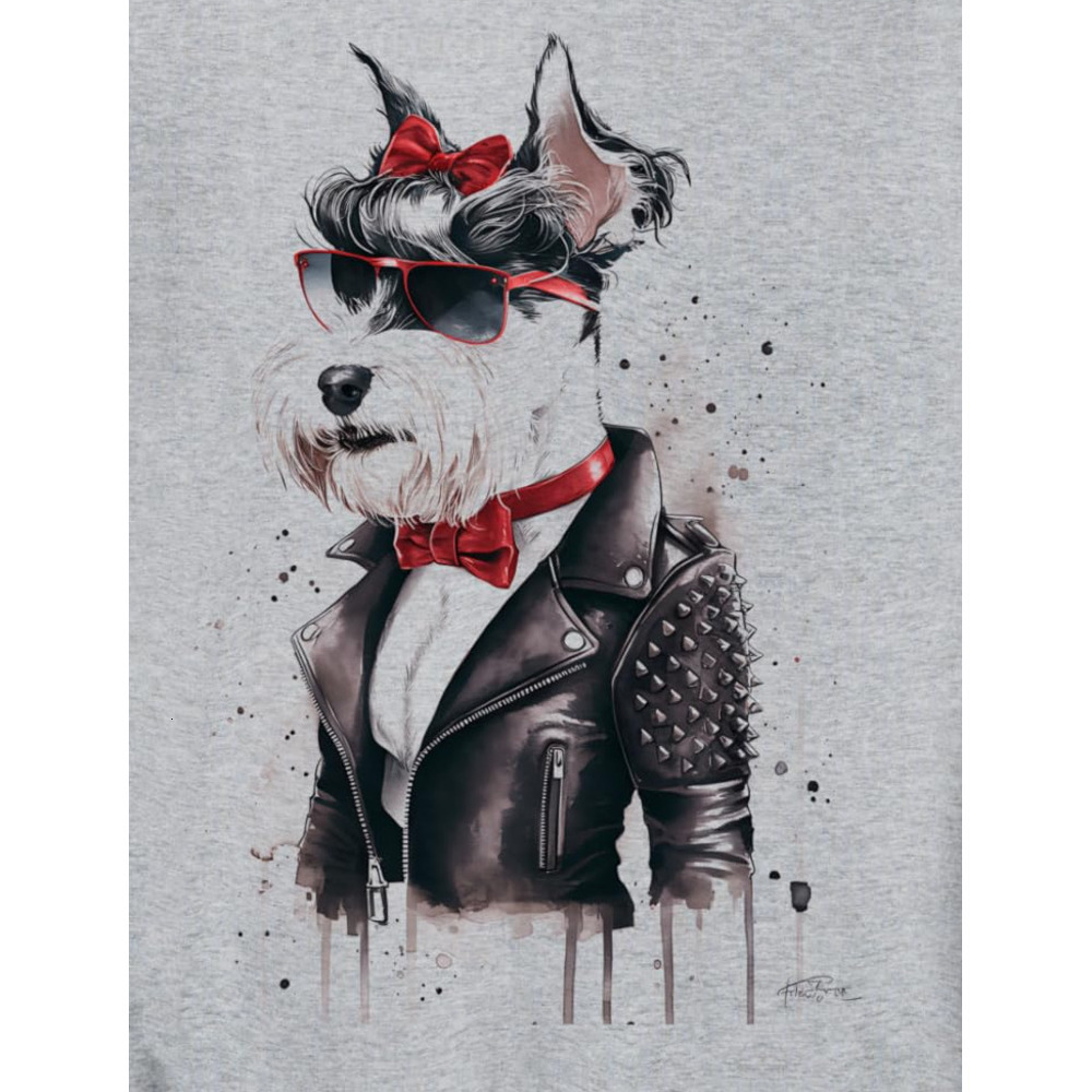 Long Sleeve Shirts for Men sweatshirt Schnauzer Dog Dad Mom Funny Schnauzer Lover Gift Sweatshirt Tee Streetwear Casual tops