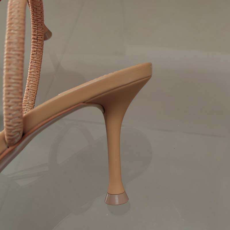 2024 Summer New Women's Sandals Water Dia Bright Mesh High Heels Footwear Elegant Sgback Pointed Slip on Party Lady Shoes 250326
