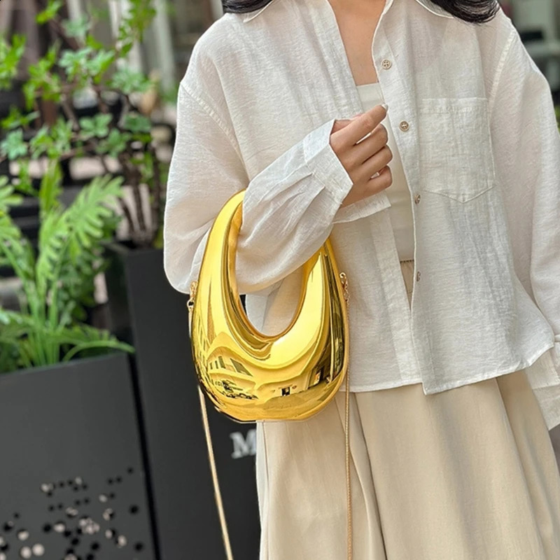 Acrylic transparent shoulder bag Versatile cross body wallet fashionable womens evening 240910