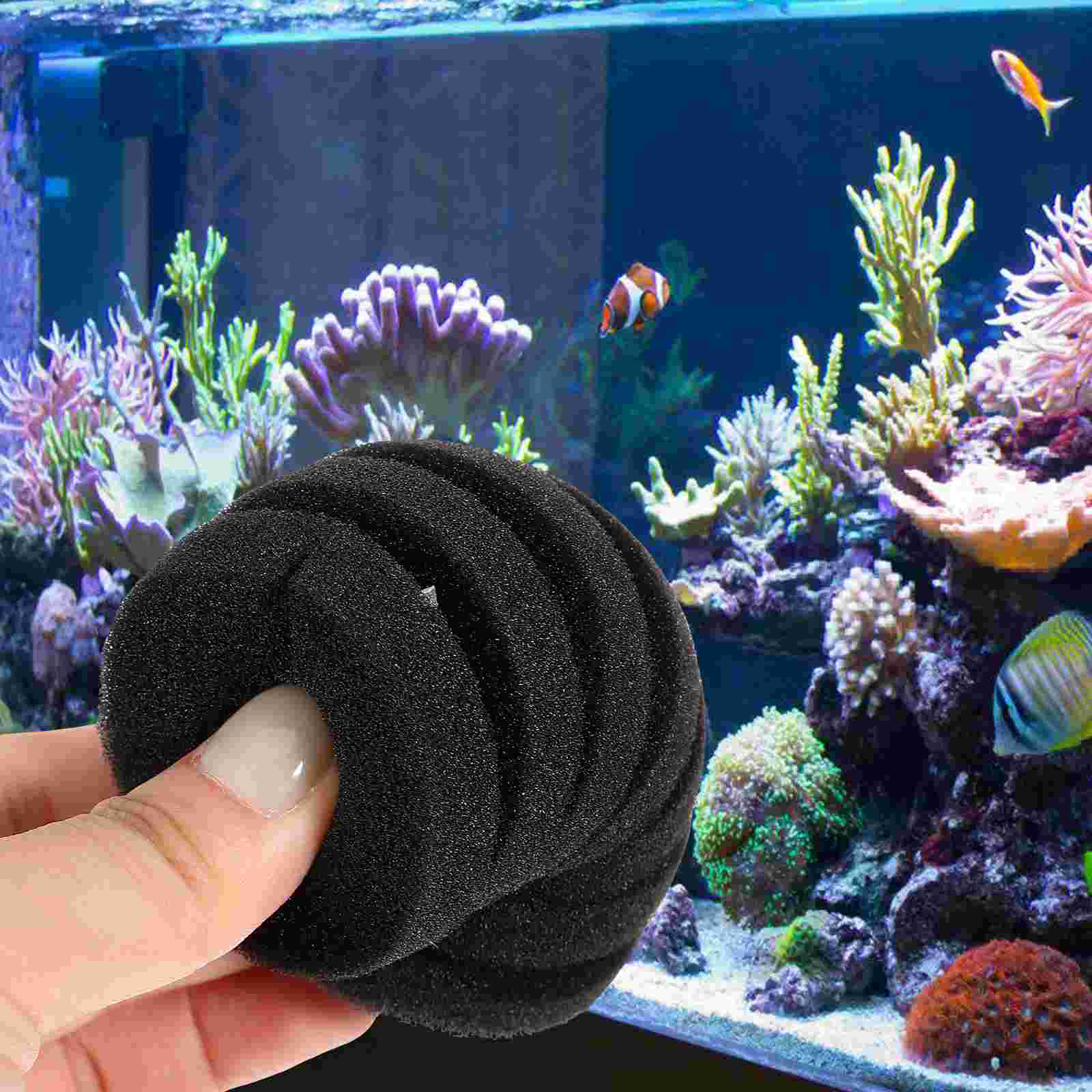 4pcs Aquarium Pre-Filter Sponge Aquarium Sponge Replacement Filter Sponge for Fish Tank Pre Filter Sponge Aquarium