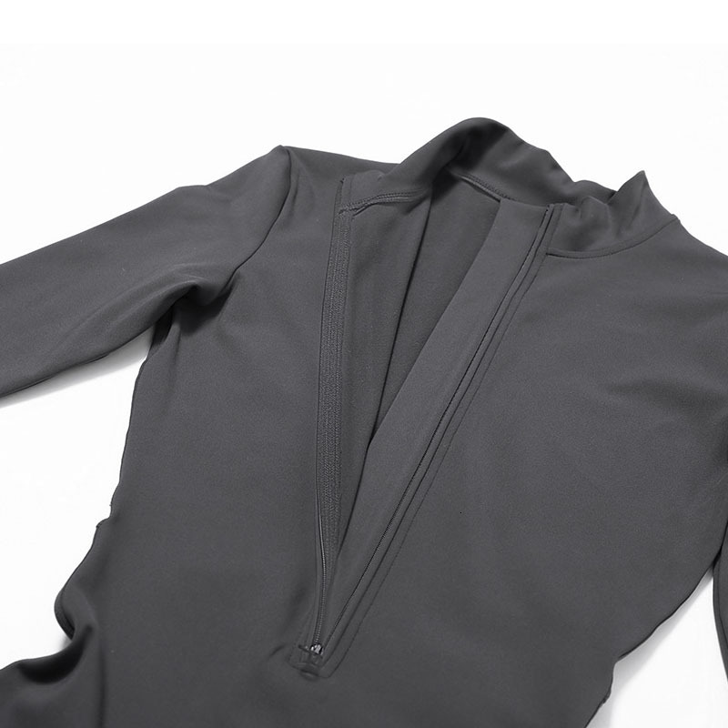 Women Yoga Jumpsuits Long Sleeve Zipper Sport Exercise Gym Sportswear Wear Bodybuilding Bodysuits